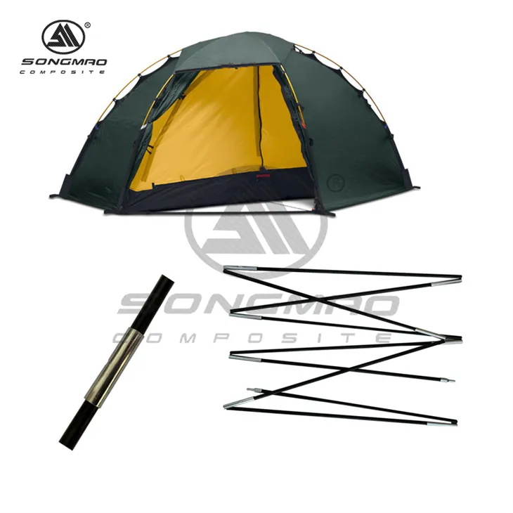 Páče ze skleněných vláken pro stany