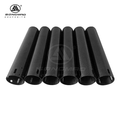 CNC řezání potrubí z uhlíkových vláken